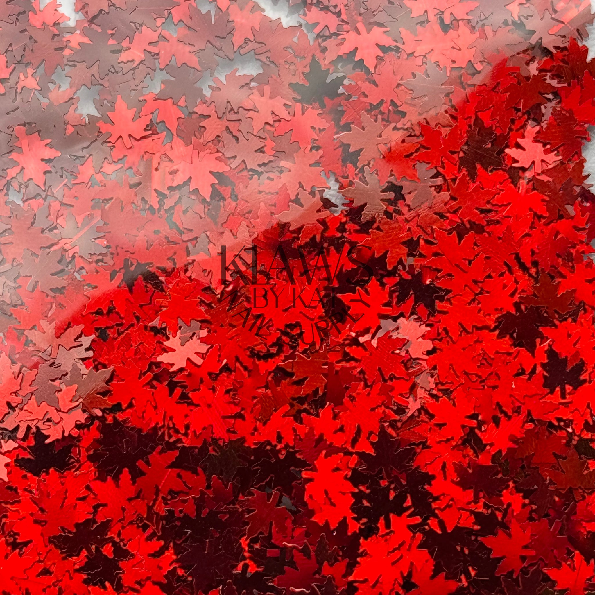 Red fall leaves