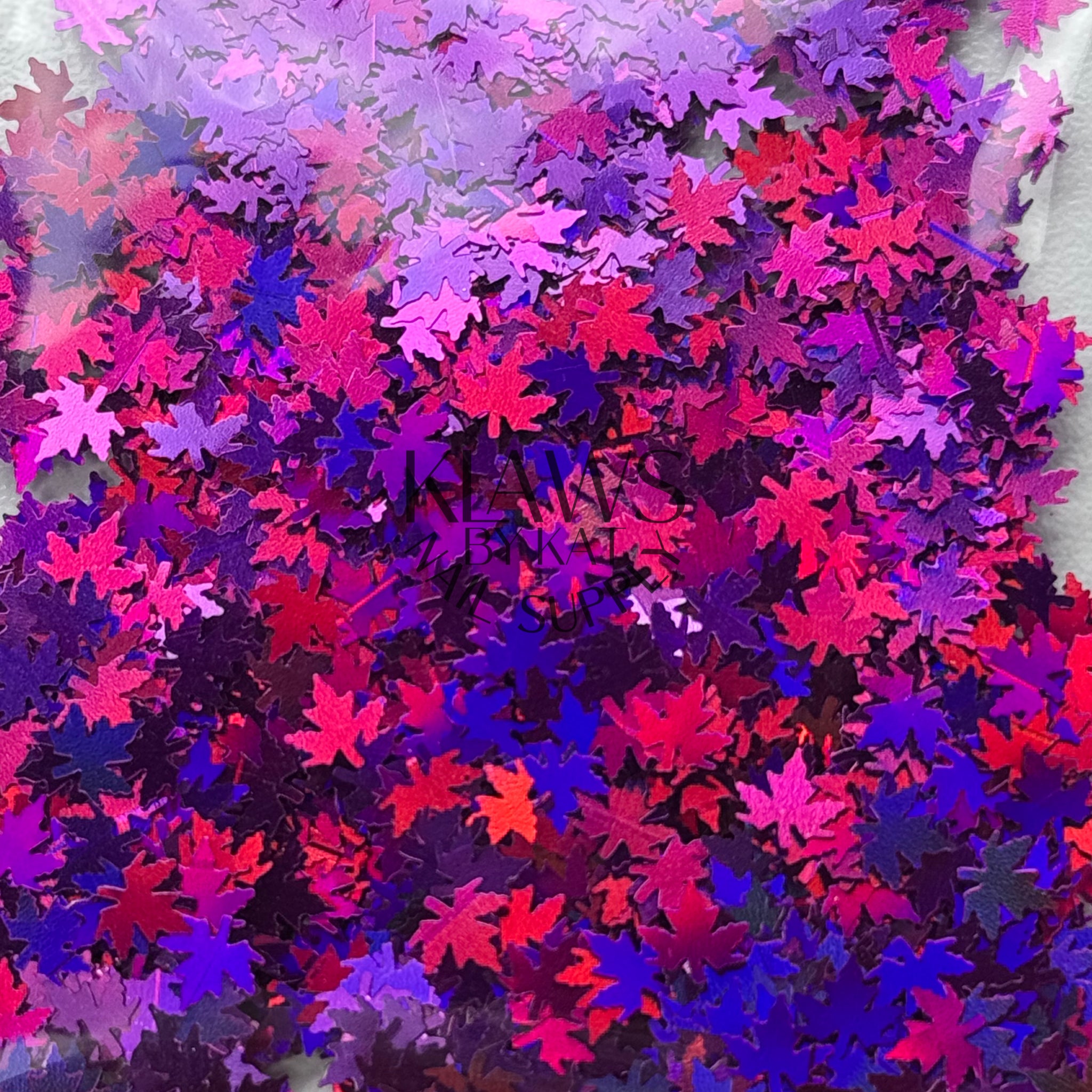 Purple fall leaves