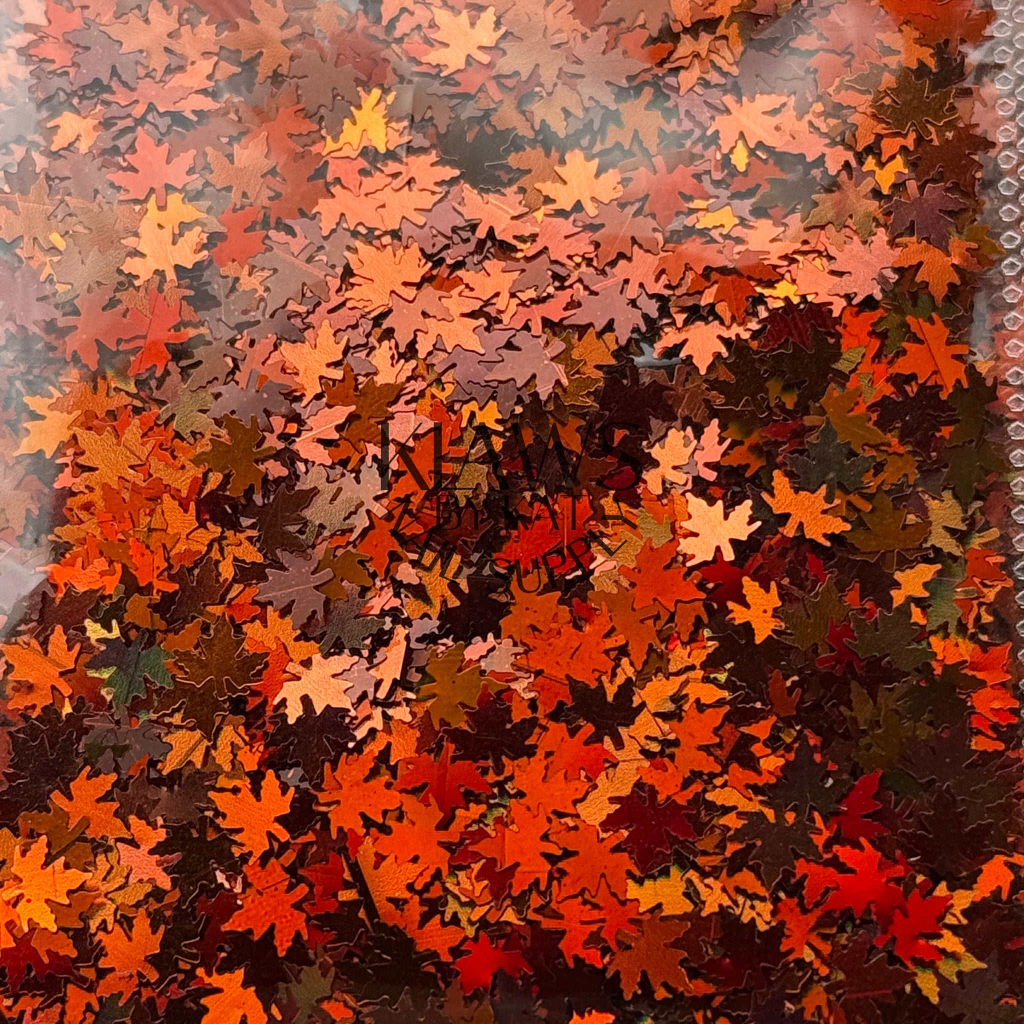 Orange fall leaves