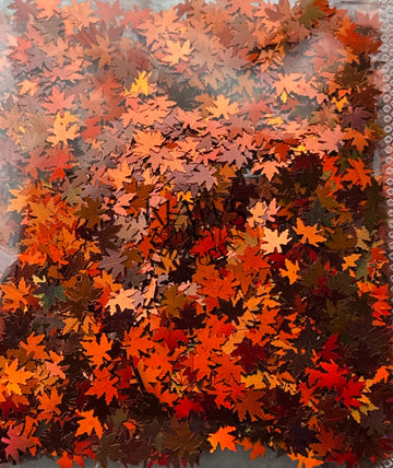 Orange fall leaves